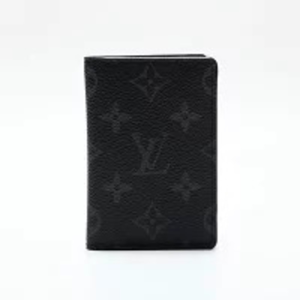 Louis Vuitton Monogram Eclipse Black Organizer Card Case Wallet Black